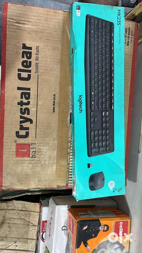 Keyboard wireless with mouse monitor also