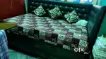 small bed with deewan (storage space)