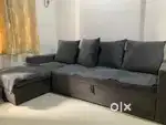3+1 seater Sofa cum bed with storage