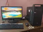 Dual core full set computer 4gb ram 128ssd
18.5 led monitor only 7k