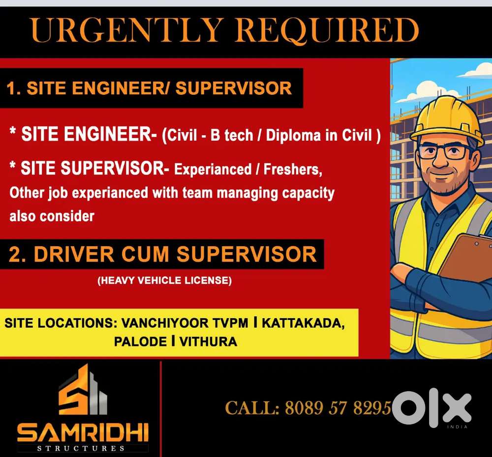 Site engineer /Site supervisor/Driver