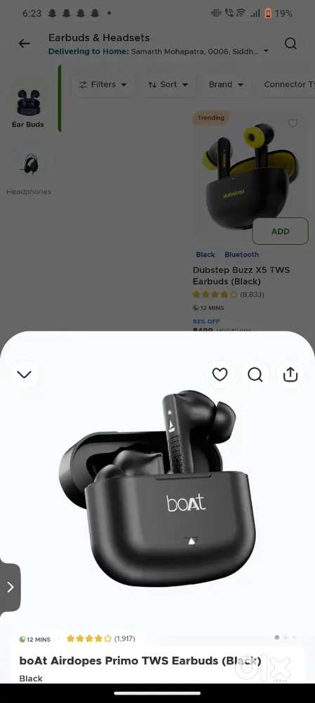 Boat Earbuds( 800)