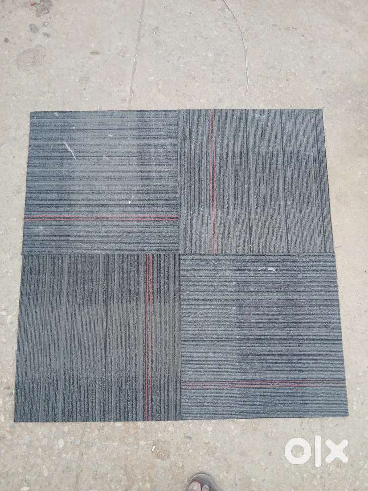 Used Office floor mat. Flooring carpet tile mats