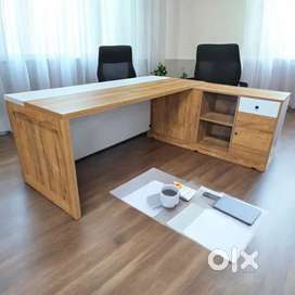 L Shape Office Table In Designer Look