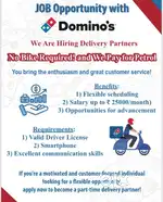 Domino's pizza Delivery Persons & Pizza Maker