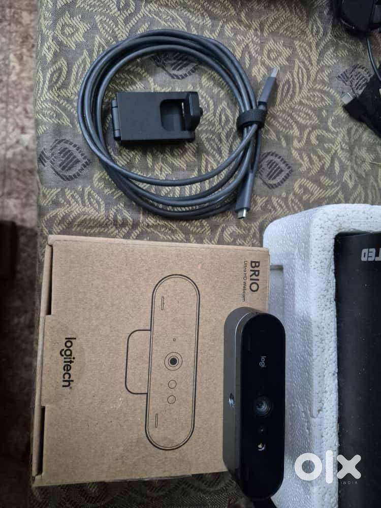 Logitech Brio 4K Webcam – With Box, Cable & Mount