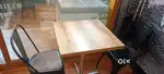 Sell new condition wooden cafe table & chair