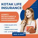Gurgaon/kotak life insurance/Field sales/agency manager/ Graduation/