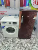 I'd009 combo pack single door refrigerator & front load washing machin