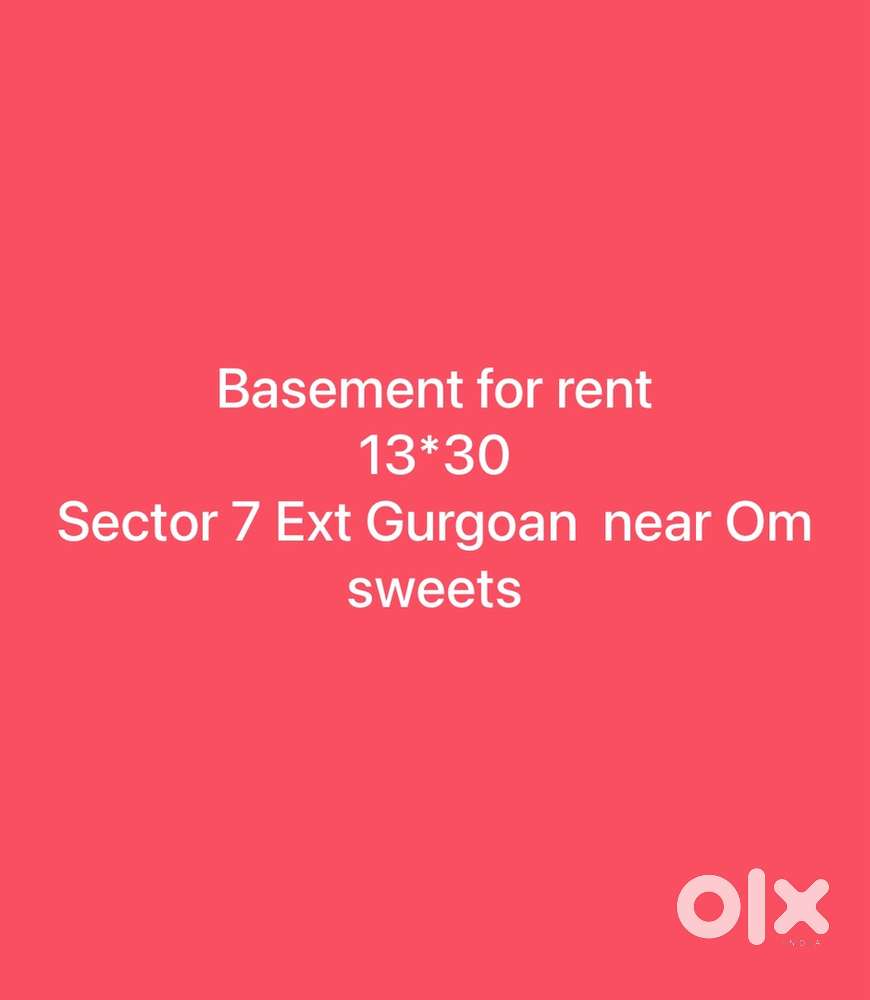 Sector 7 Ext Gurgaon Basement for rent