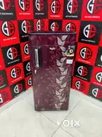 Id93Whirlpool ice magic 190ltrs flower model marron single door