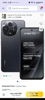 Alcatel V3 Classic(Black)-4+128