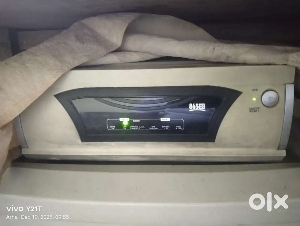 Want to sale Microtek Inverter With 12Volt Exide Battery And Cabinet