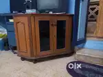 Corner wooden T.V stand