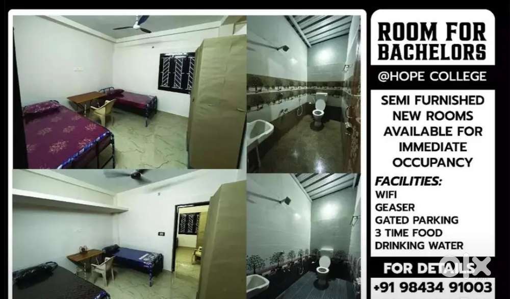 2/4 Sharing PG/Rooms for Men