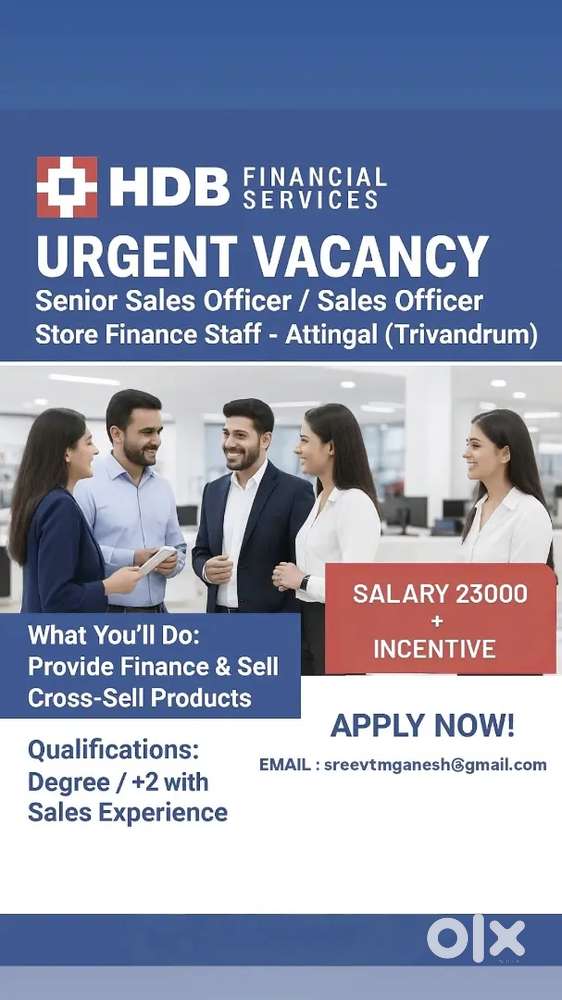 URGENT VACANCY HDB FINANCIAL SERVICES