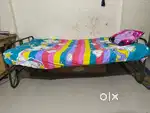 Queen size Iron Cot with cotton  bed