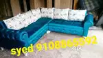 New design l shape corner sofa set 3year warranty bed cot dining table