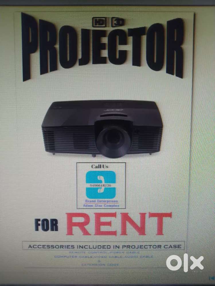 Projector (H D) For Rent in Thodupuzha..