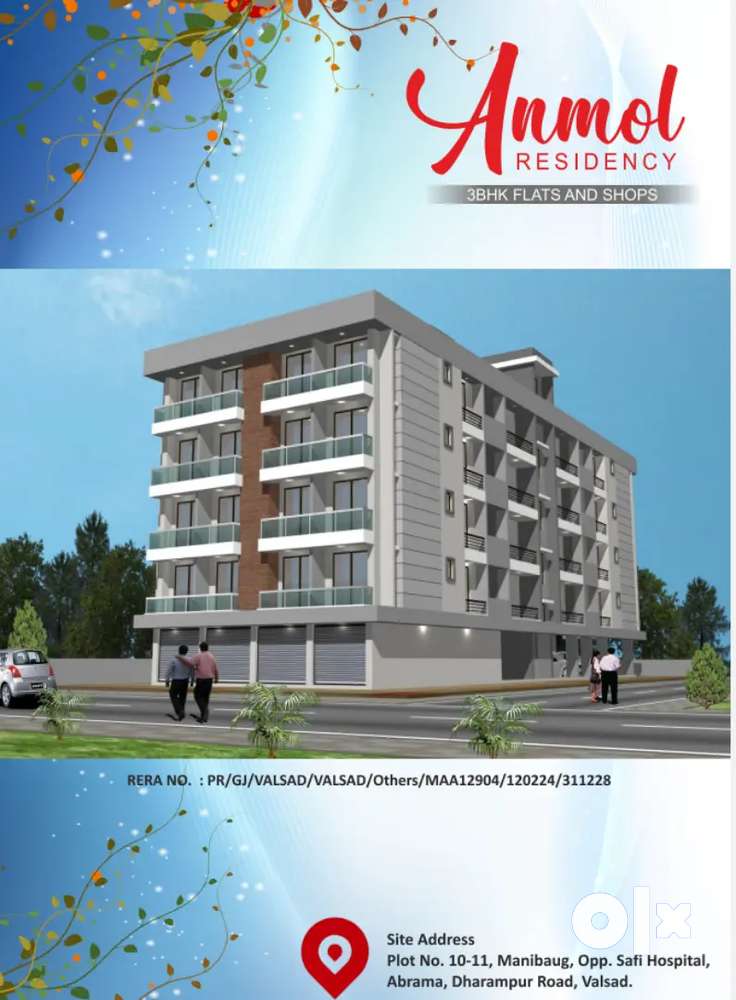 Rera Aproved Project, 3 Bhk luxurious Flat & Shop With Good Amenities
