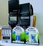 CANON EX RT 600 & SIMPEX 531 FLASHLIGHT FlashGun + Charger + Batteries
