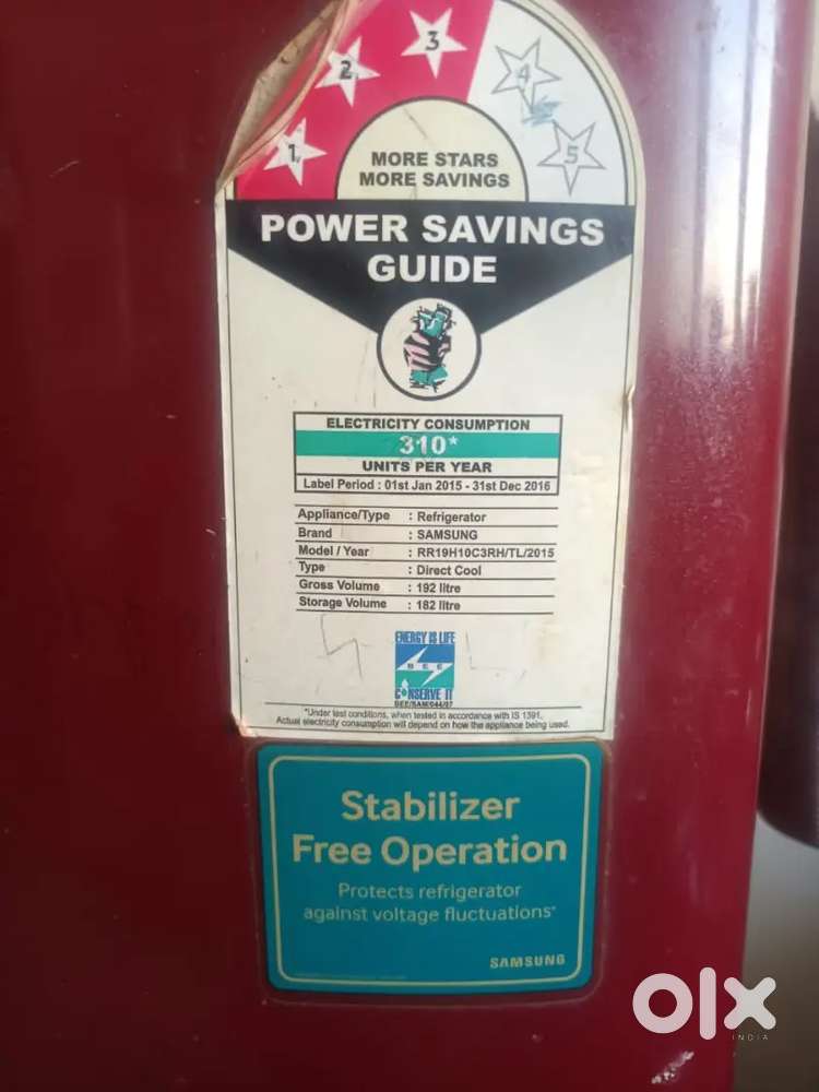 Samsung fridge 3 star