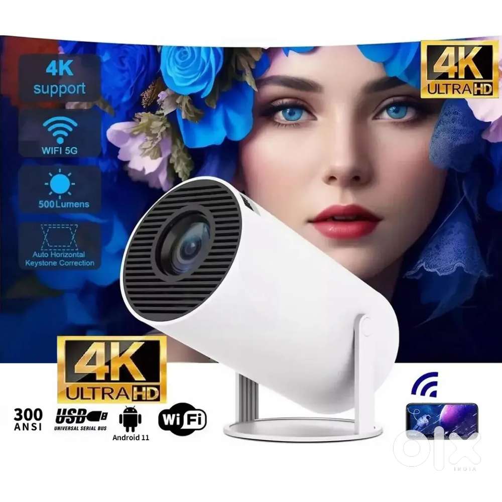 4K Android Dual Band WiFi6G (4000 ANSI) Netflix Prime YouTube Hotstar