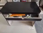 20X36 inch black colour study table with a drawer..