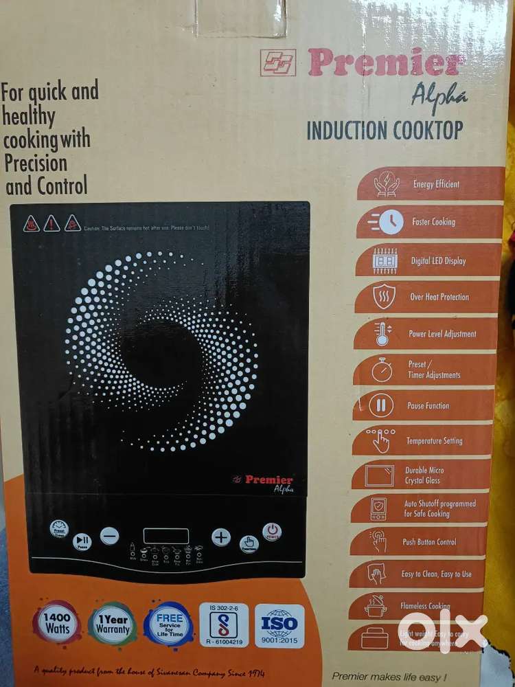 Unopened Premier Induction Stove 1400 Watts