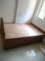 Wooden Bed and Sofa
