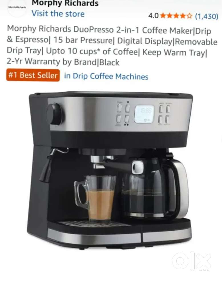 Morphy Richards Duopresso 2 in 1 Coffee Maker