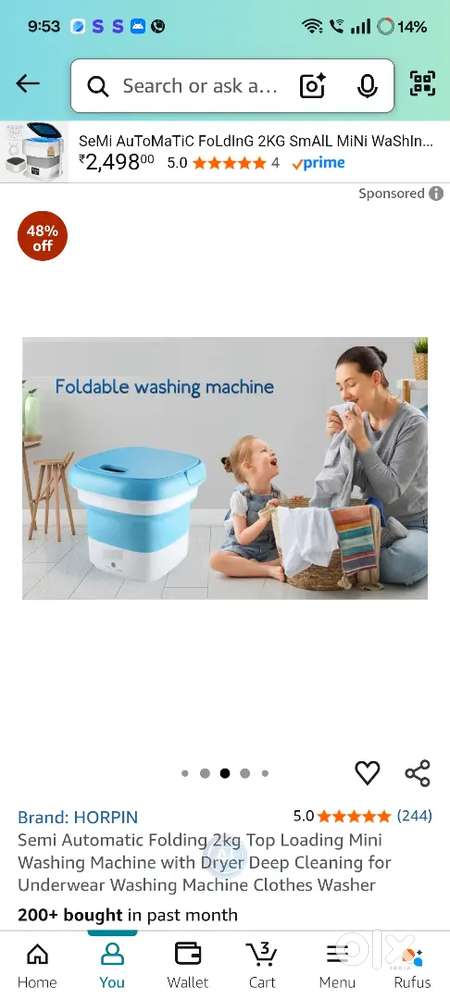 Portable washing machine