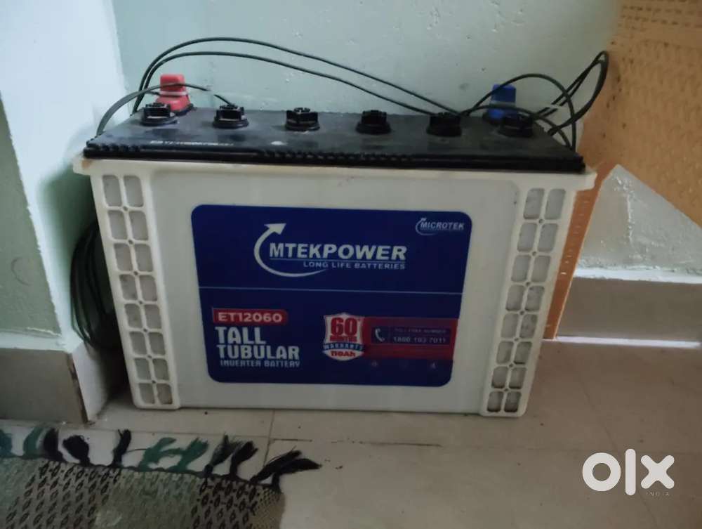 Microtek Tall Tubular Inverter Battery and mahindra powerol digitalUPS