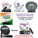 AIRTEL DTH ! TATÀ ! SUNDIRECT ! PLÀY ! DISHTV ! VIDEOCON D2H ! LED TV
