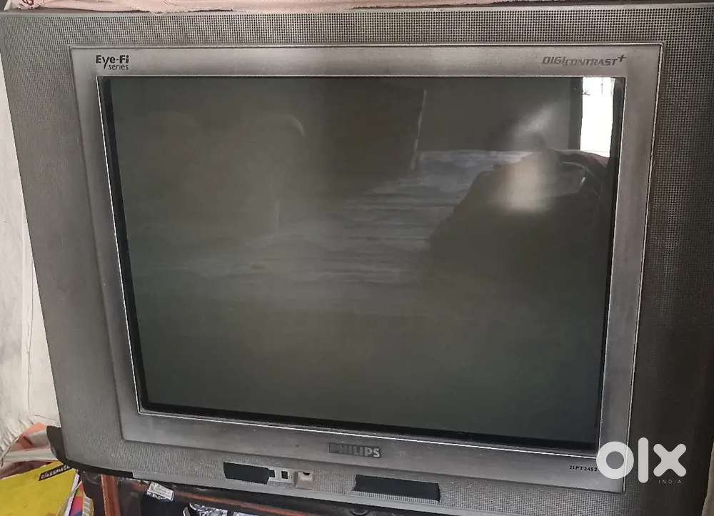 Old PHILIPS CRT TV with picture tube