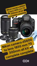 Nikon camera d5600 to lens 1855 mm 70 300mm all kit complete complete