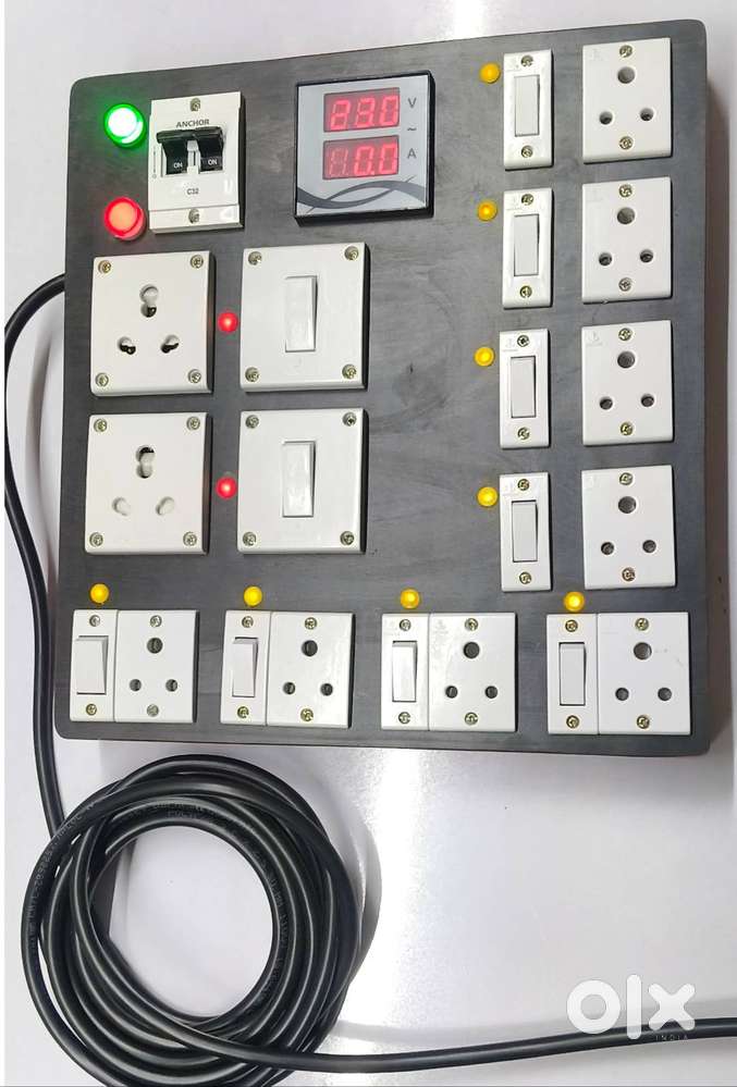 Premium Wooden Extension Board With Domestic Industrial Sockets