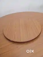 Round dining table with center turntable