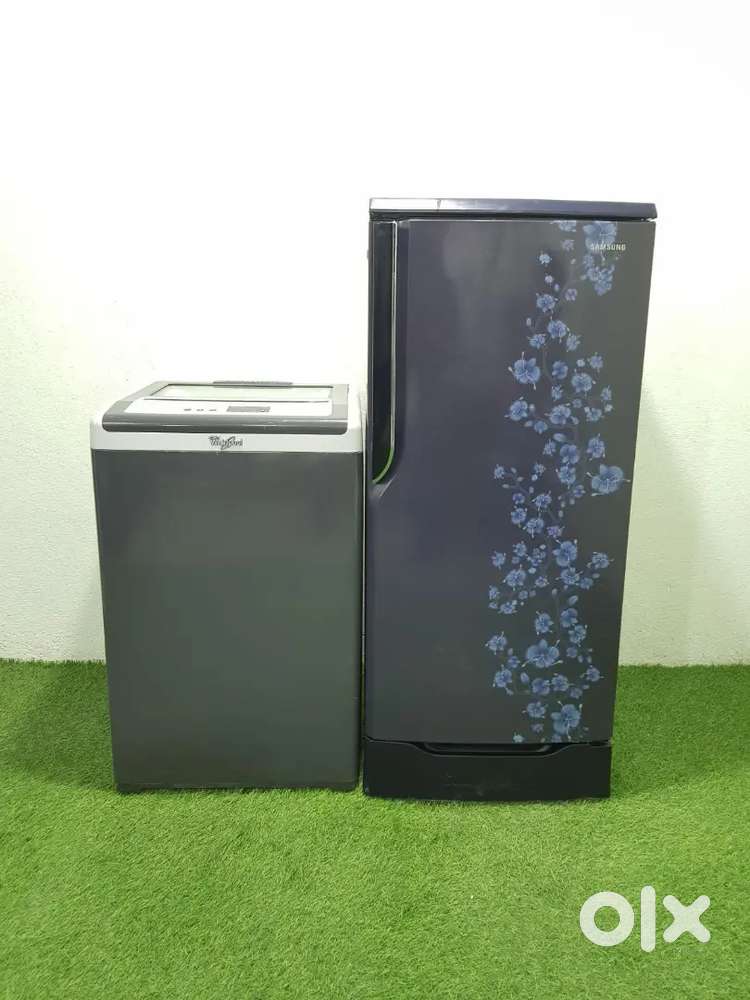 #120 Samsung 190ltrs flower model wit Whirlpool 6.2kg wit warranty.