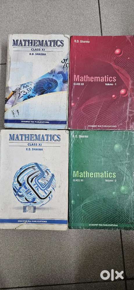 RD sharma maths book of 11 & 12