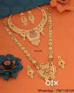 Zivaara Jewellery – Regal Gold-Tone Traditional Necklace Sets