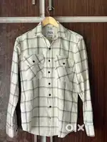 (ZARA)Casual fit white shirt