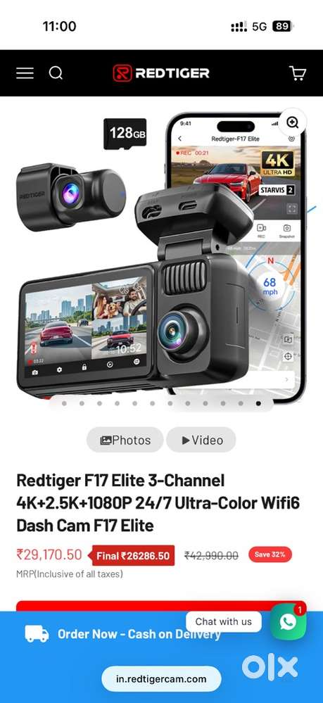 Brand New REDTIGER F17 Elite 4K DASH CAMERA