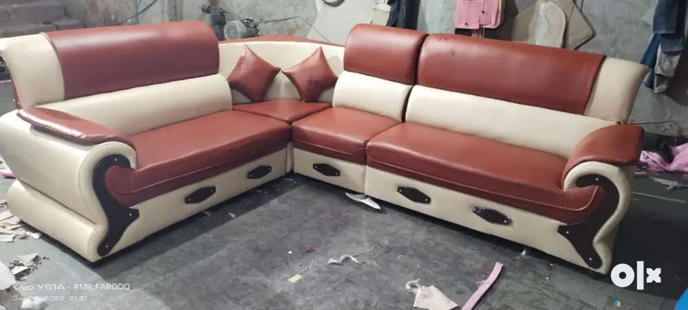 Highly Durable Two model L shaped sofa set