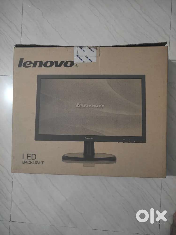 LENOVO LED FLAT PANEL MONITOR, LENOVO CPU, KEYBOARD AND MOUSE,