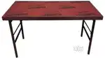 Folding tent table