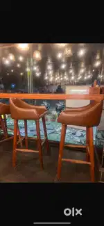 Wood bar chairs