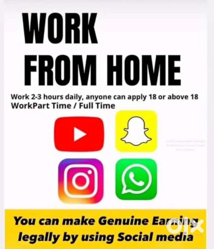 Work form home only 2 hours 3 hours