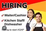 Waiter and dishwasher