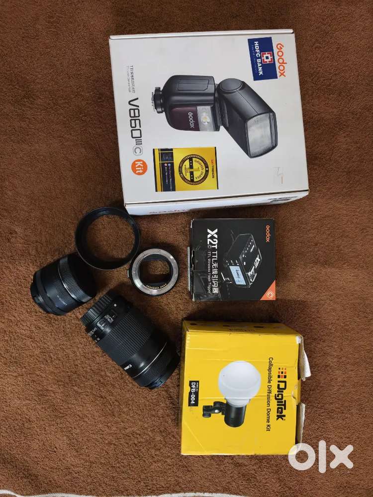 Canon brand new condition lens50mm and55mm250mmlens